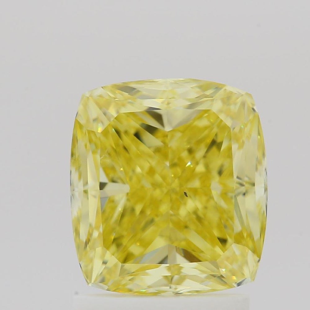 GIA 彩鑽 黃鑽 2.02ct Fancy Intense Yellow