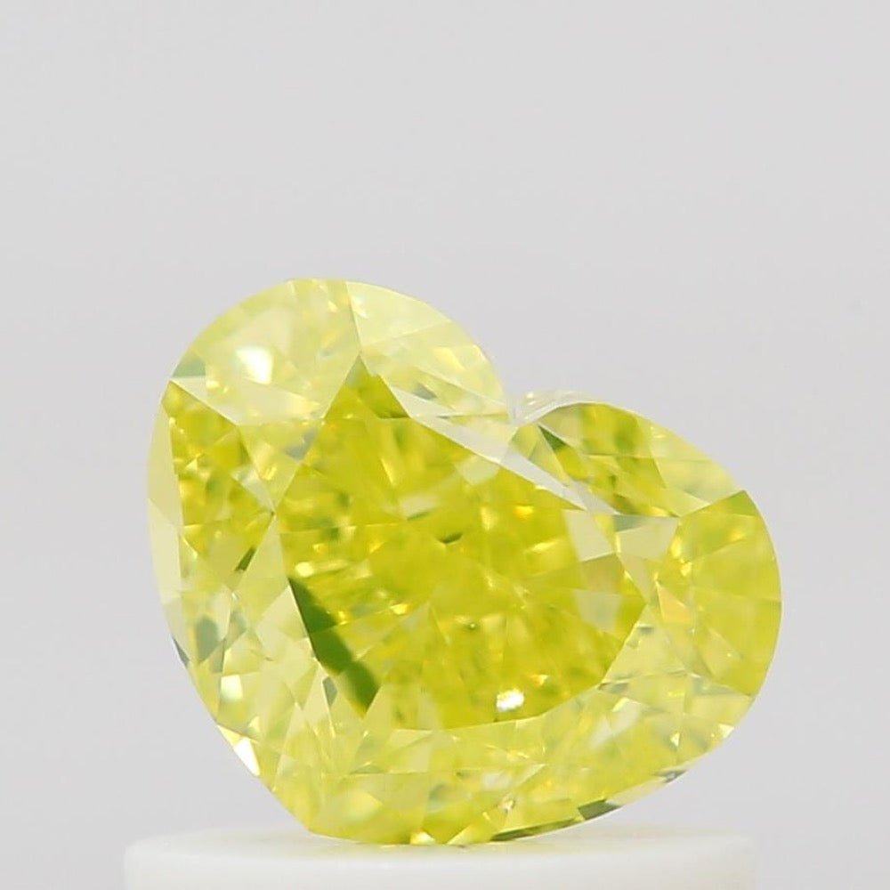GIA 彩鑽 黃鑽 1ct Fancy Intense Greenish Yellow