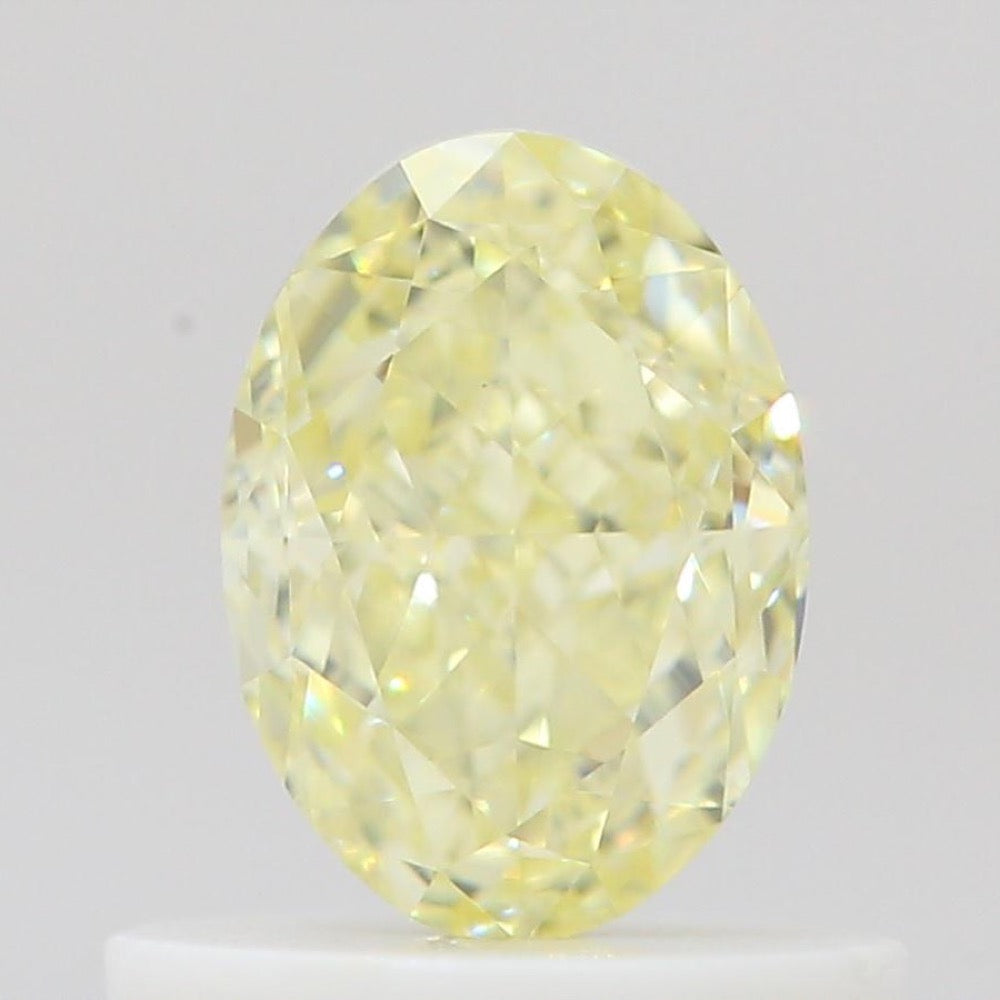 GIA 彩鑽 黃鑽 0.63ct Fancy Light Yellow