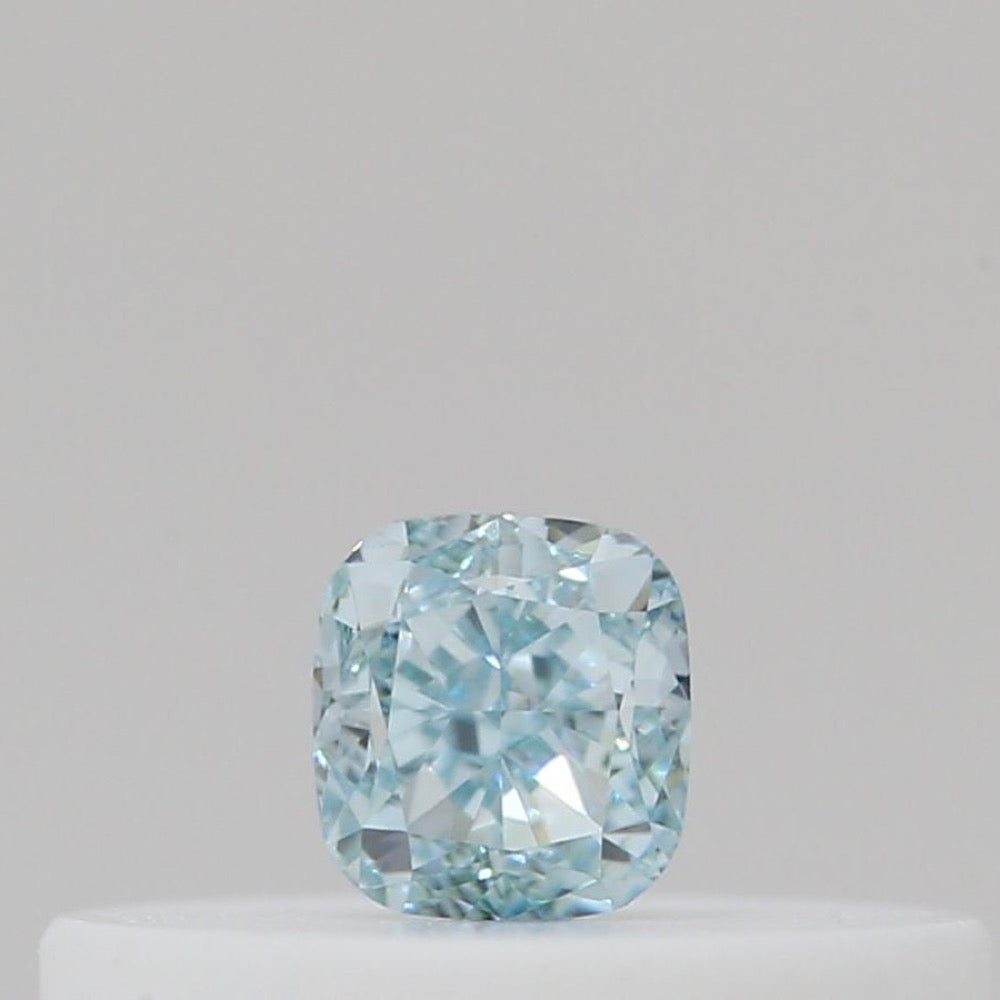 GIA 彩鑽 綠鑽 0.1ct Fancy Intense Blue-green