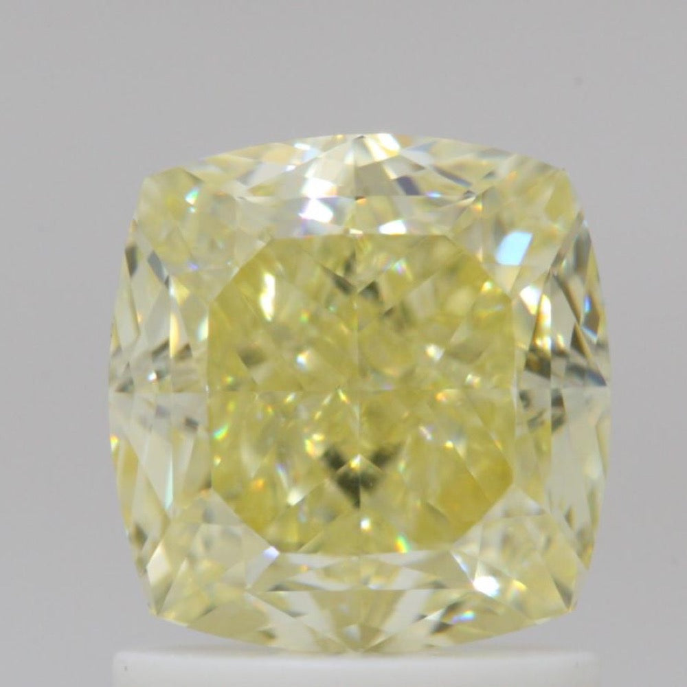 GIA 彩鑽 黃鑽 1.56ct Fancy Light Yellow