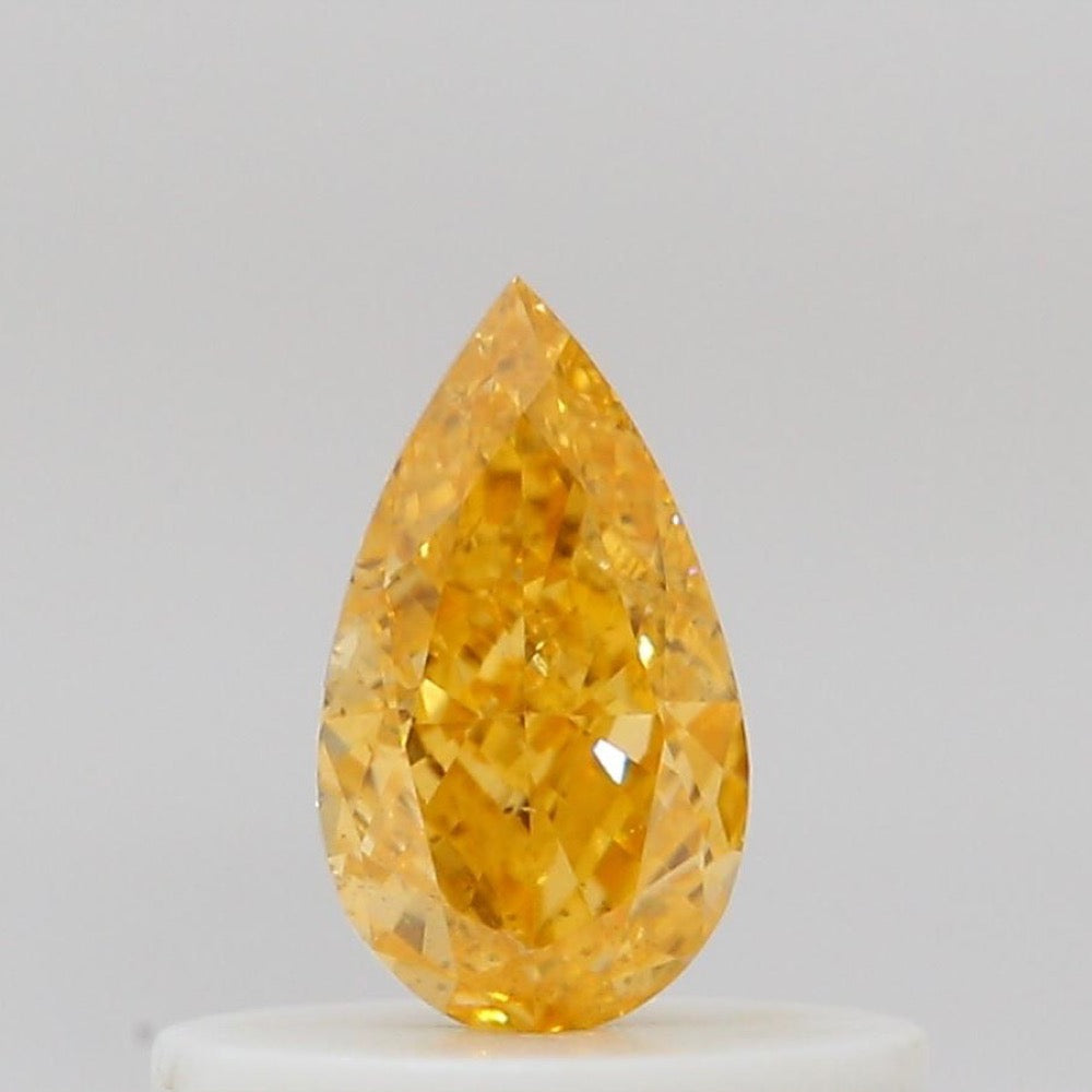 GIA 彩鑽 橙鑽 0.31ct Fancy Vivid Yellow-orange