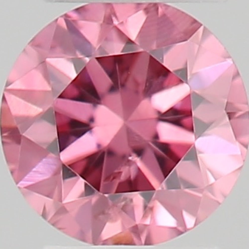 GIA 彩鑽 粉紅鑽 0.06ct Fancy Vivid Purplish Pink