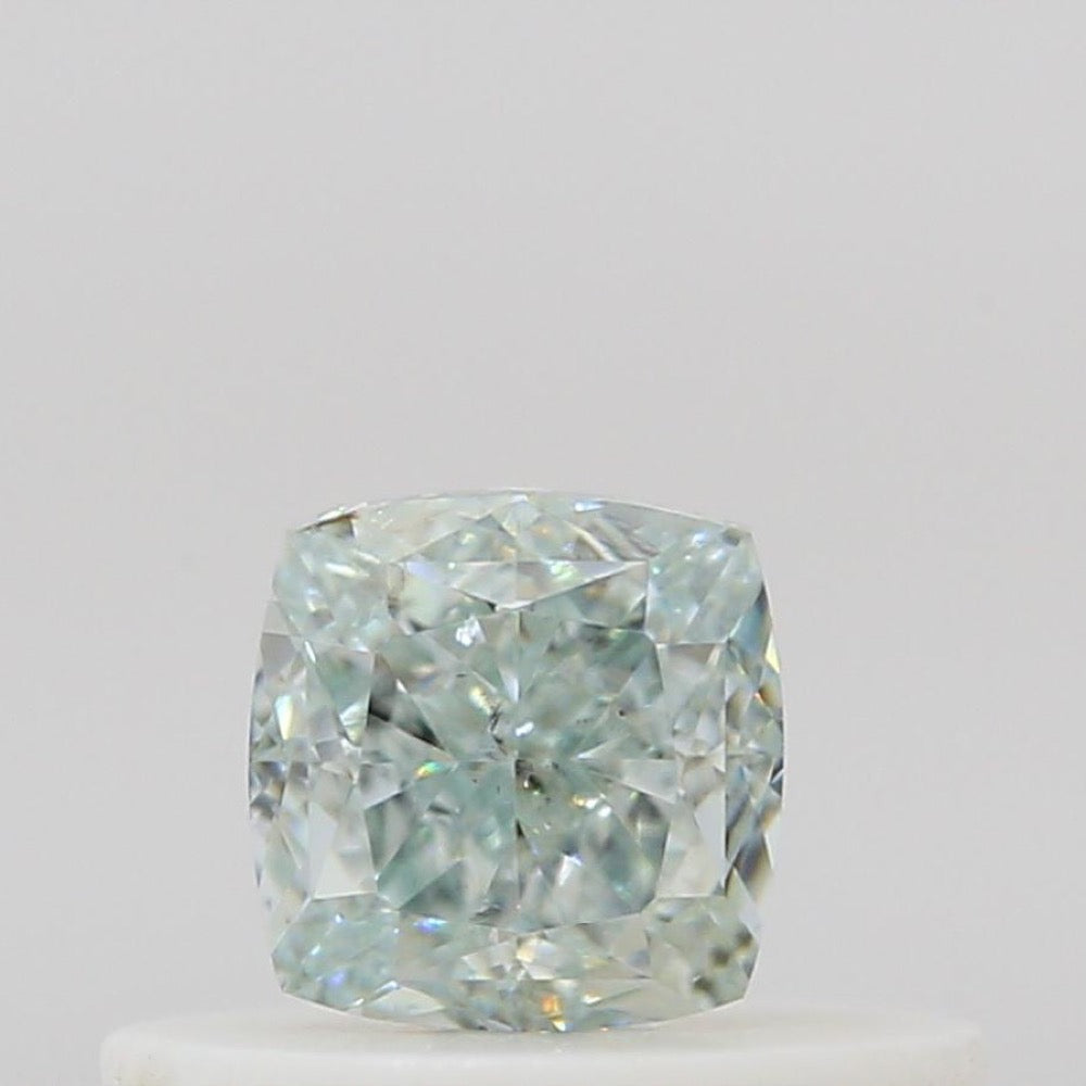 GIA 彩鑽 綠鑽 0.34ct Fancy Bluish Green