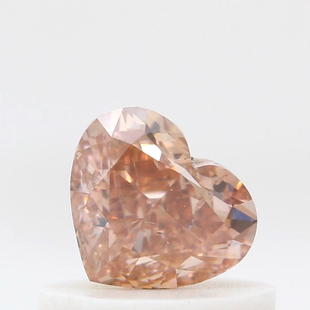 GIA 彩鑽 粉紅鑽 0.5ct Fancy Orangy Pink