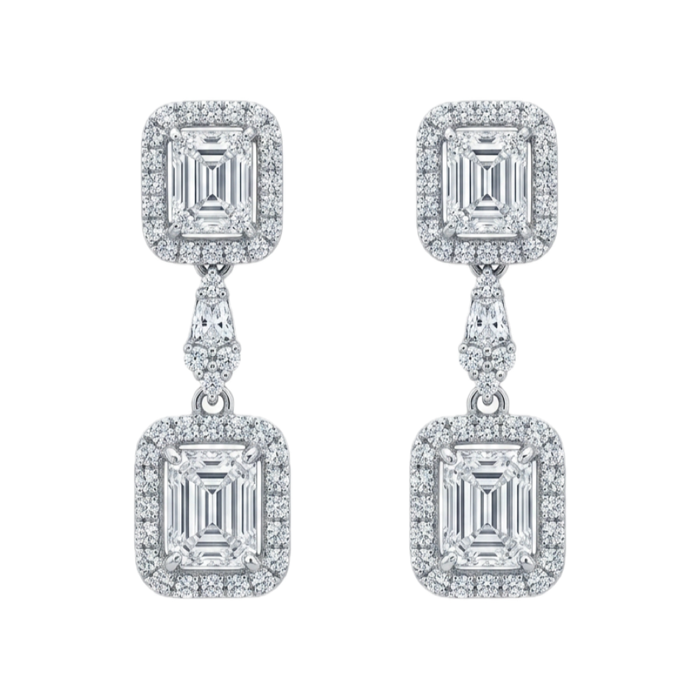 18K White Gold 0.48ct Diamond Earrings