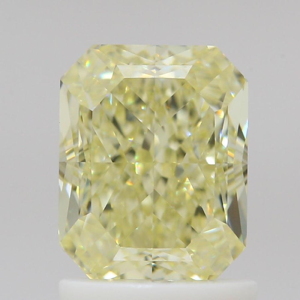GIA 彩鑽 黃鑽 1.59ct Fancy Light Yellow