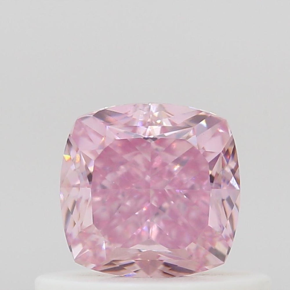 GIA 彩鑽 粉紅鑽 0.59ct Fancy Vivid Purplish Pink