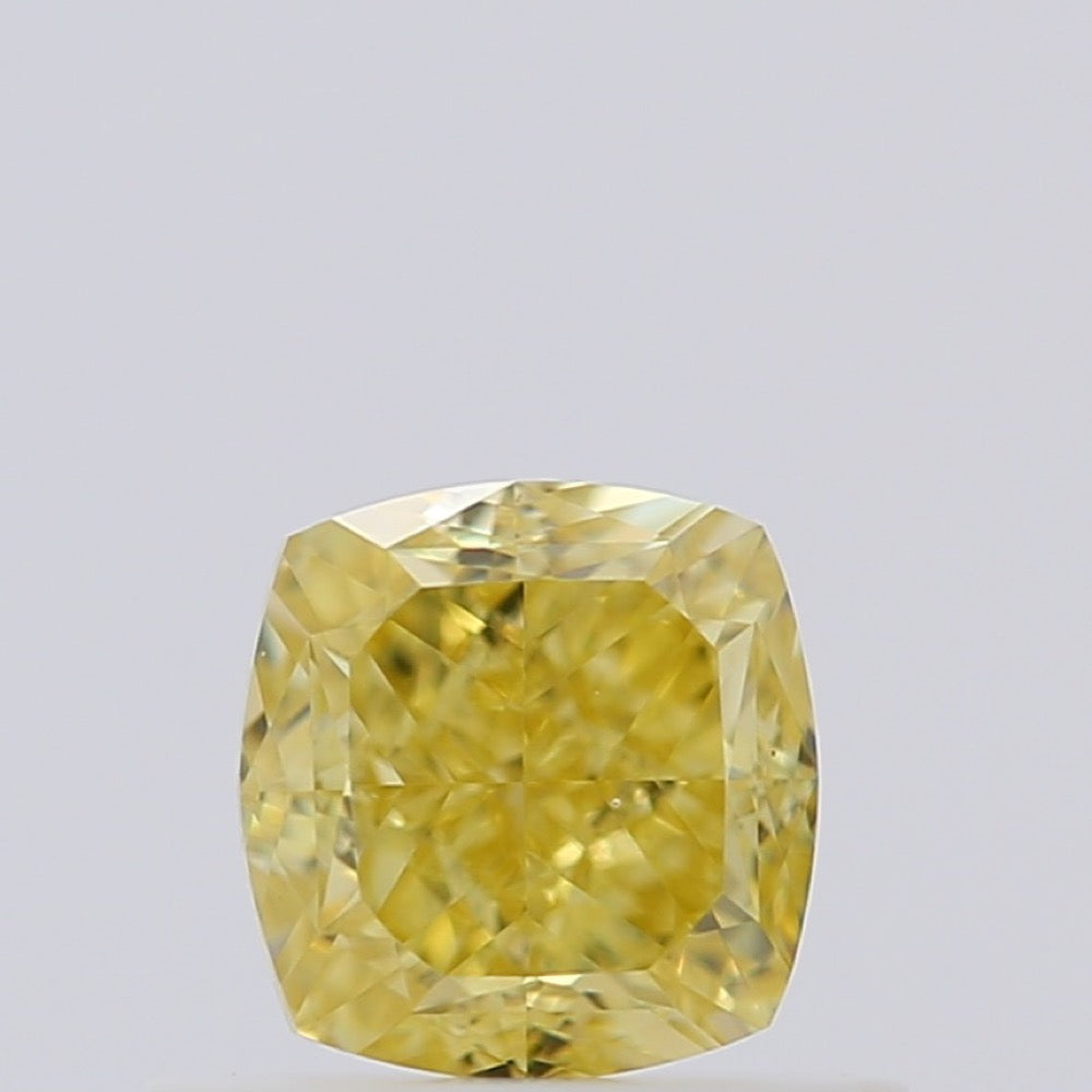 GIA 彩鑽 黃鑽 0.66ct Fancy Intense Yellow