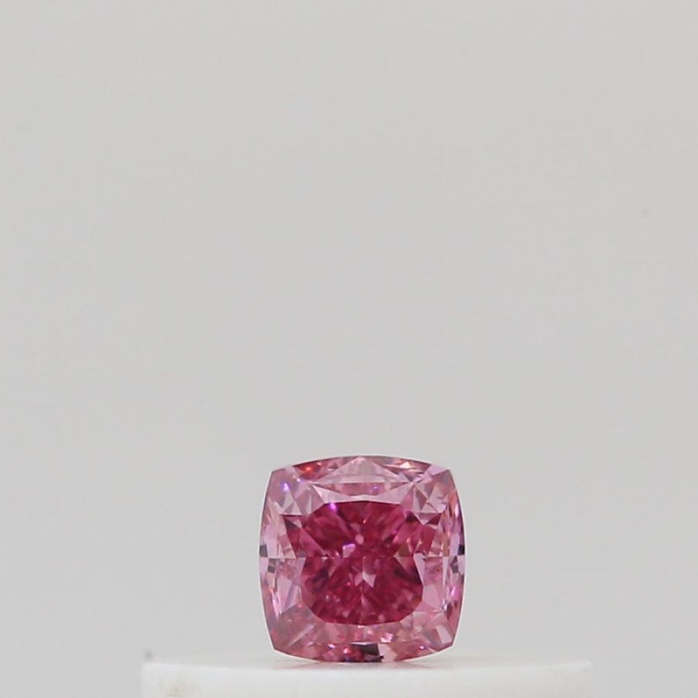 GIA 彩鑽 粉紅鑽 0.15ct Fancy Vivid Purplish Pink
