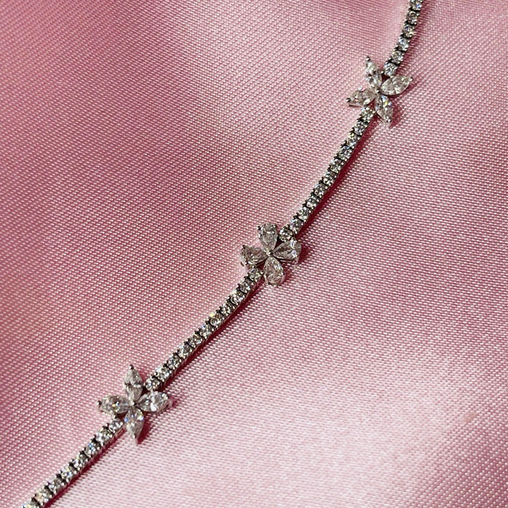 18K白金 1.08ct 鑽石手鏈