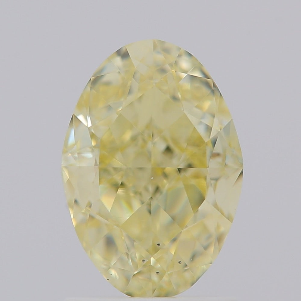 GIA 彩鑽 黃鑽 2.01ct Fancy Light Yellow