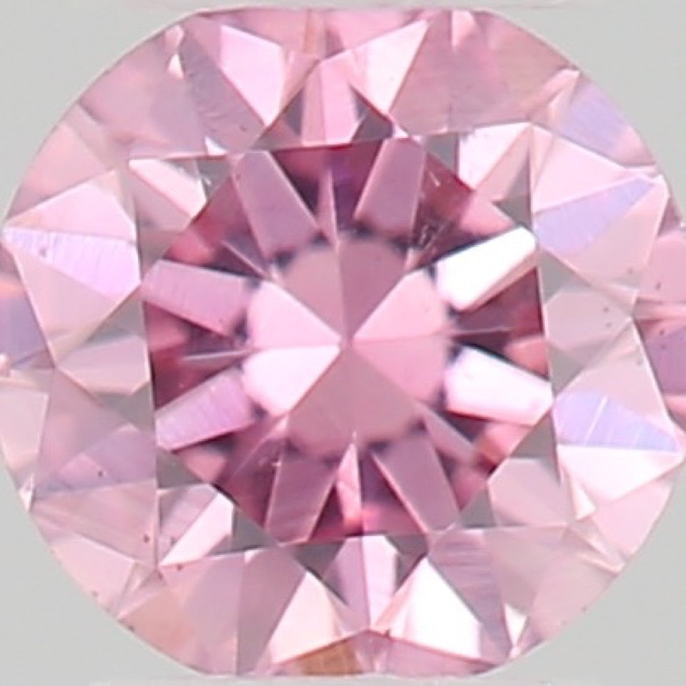 GIA 彩鑽 粉紅鑽 0.06ct Fancy Intense Purplish Pink