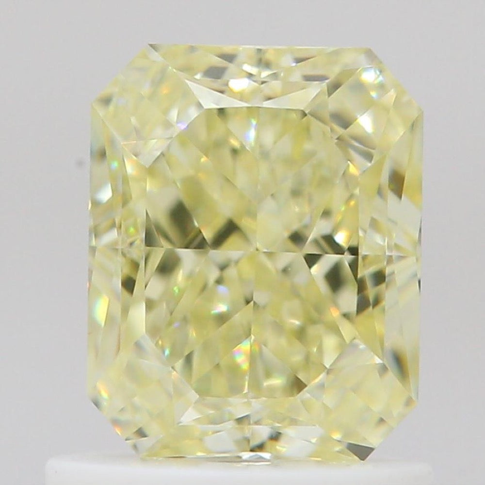 GIA 彩鑽 黃鑽 1.12ct Fancy Light Yellow