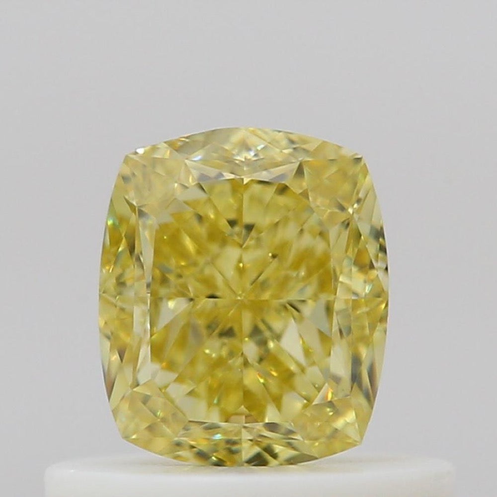 GIA 彩鑽 黃鑽 0.59ct Fancy Intense Yellow