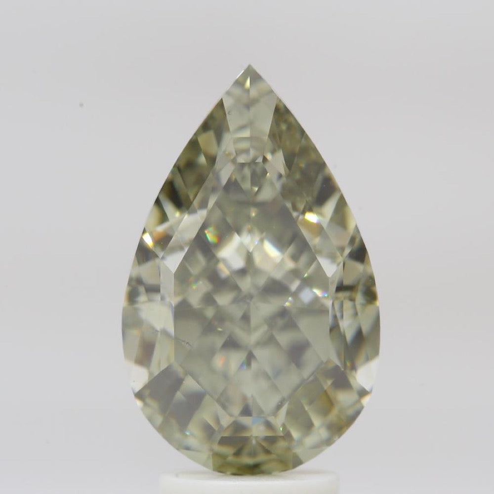 GIA 彩鑽 啡鑽 5.01ct Fancy Dark Gray-yellowish Green