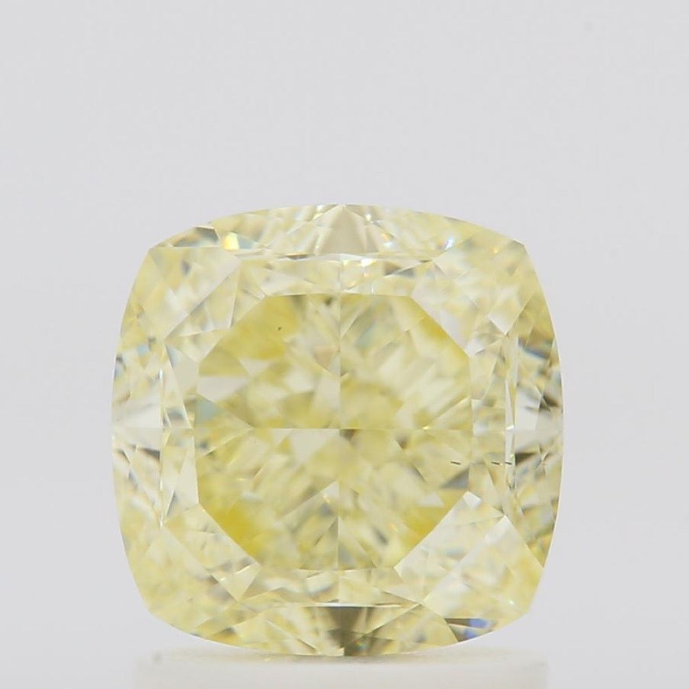 GIA 彩鑽 黃鑽 2.01ct Fancy Light Yellow