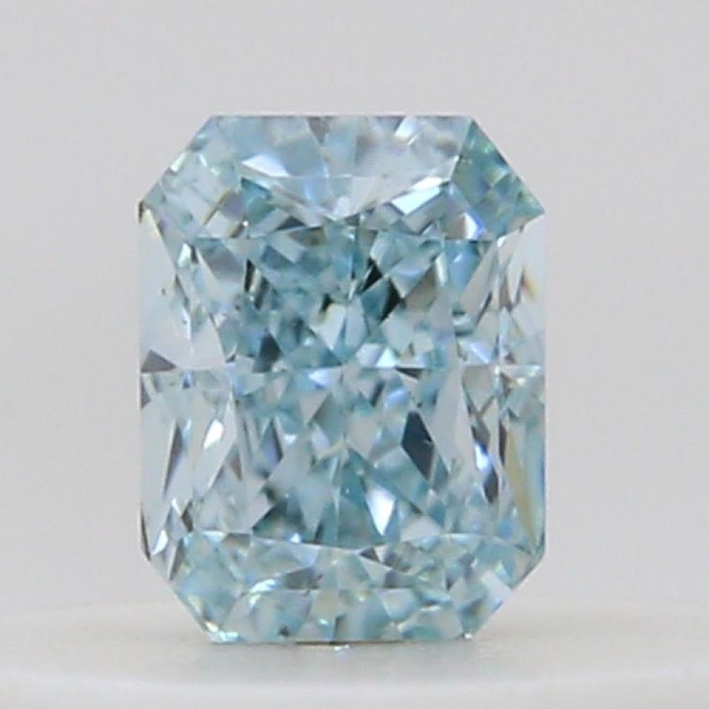 GIA 彩鑽 藍鑽 0.13ct Fancy Intense Green-blue
