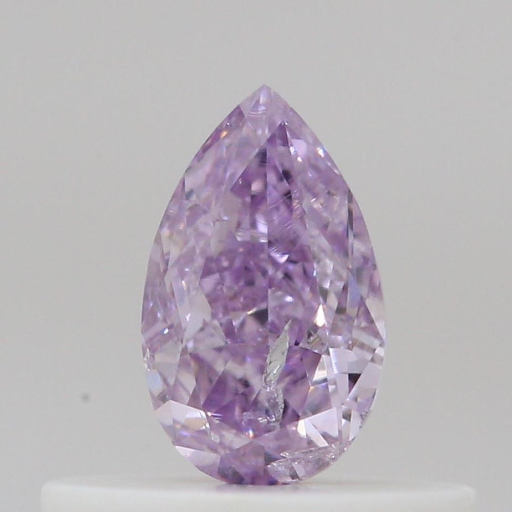 GIA 彩鑽 紫鑽 0.28ct Fancy Intense Pinkish Purple