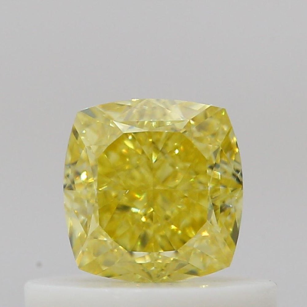 GIA 彩鑽 黃鑽 0.53ct Fancy Intense Yellow