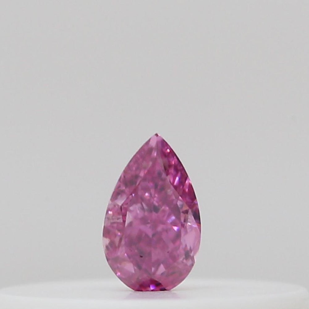 GIA 彩鑽 粉紅鑽 0.05ct Fancy Vivid Purplish Pink