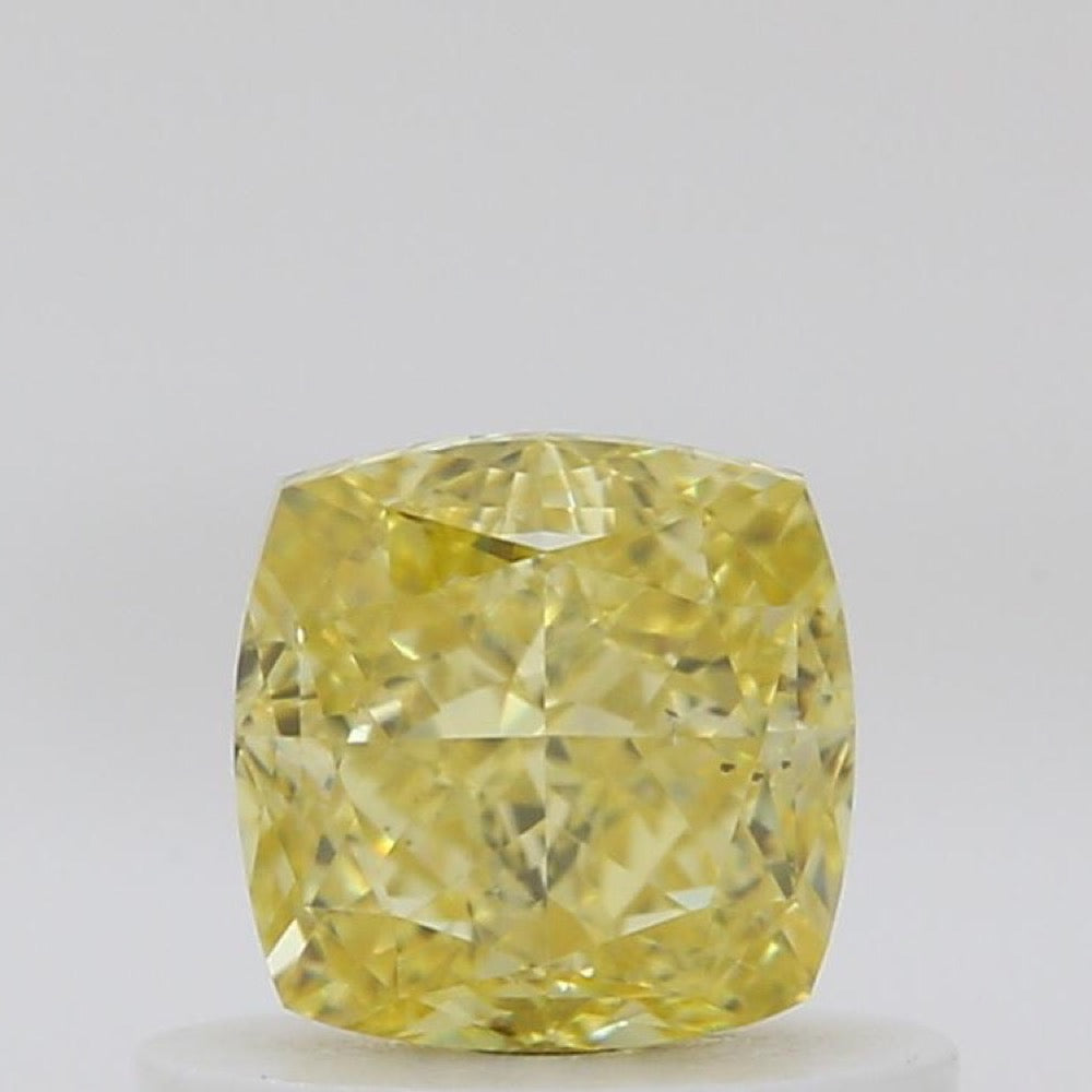 GIA 彩鑽 黃鑽 0.63ct Fancy Intense Yellow