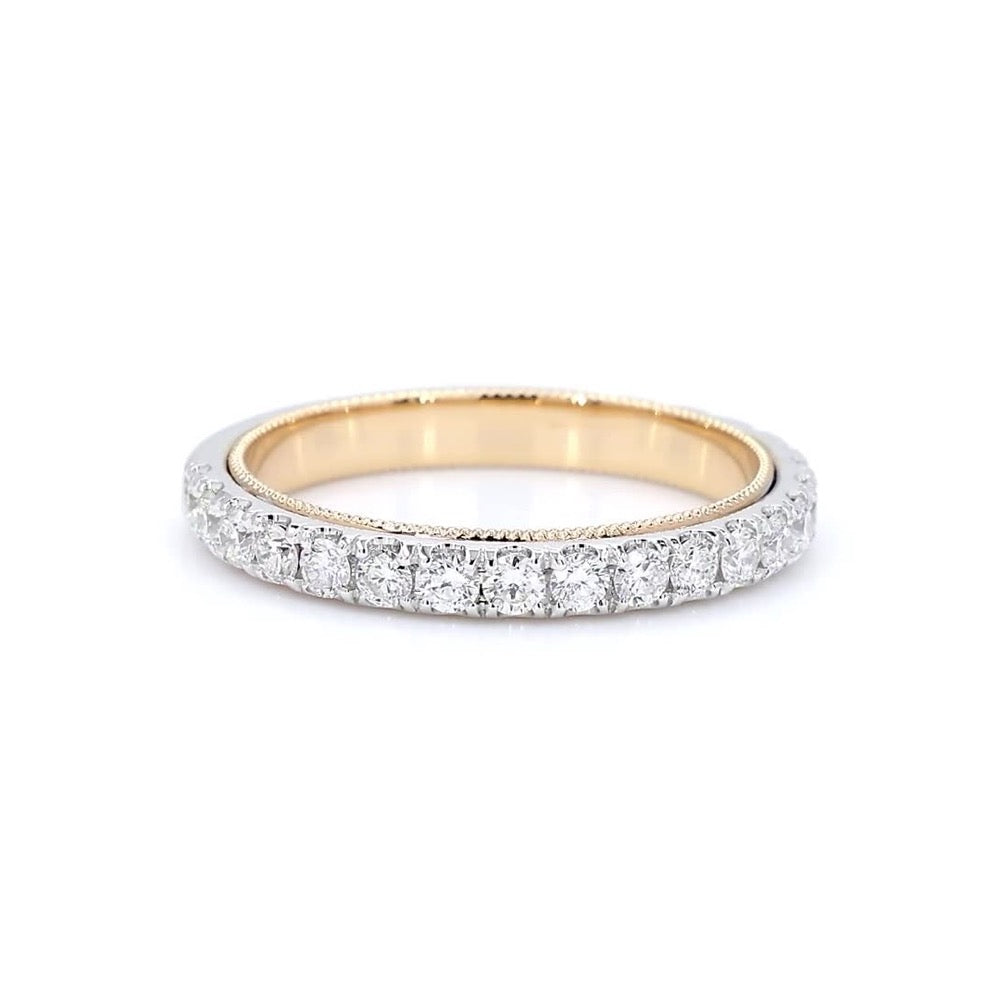 18K Two-Tone Gold 0.64ct Diamond Ring