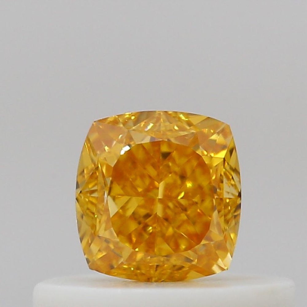 GIA 彩鑽 黃鑽 0.37ct Fancy Vivid Orange-yellow