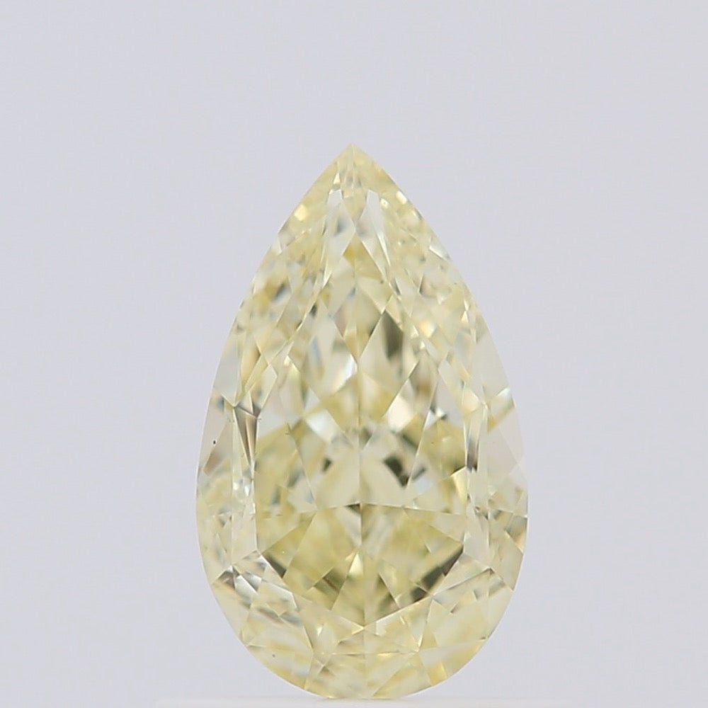 GIA 彩鑽 黃鑽 0.8ct Fancy Light Yellow