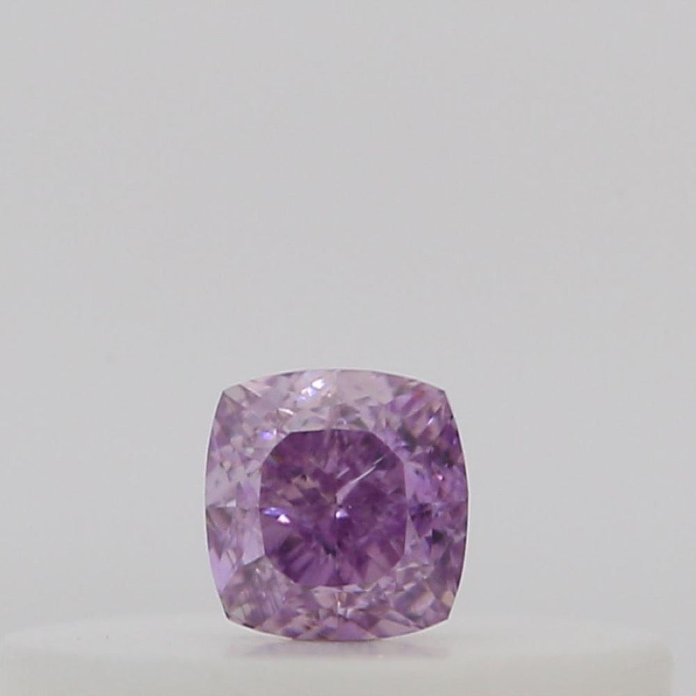 GIA 彩鑽 紫鑽 0.08ct Fancy Intense Pinkish Purple