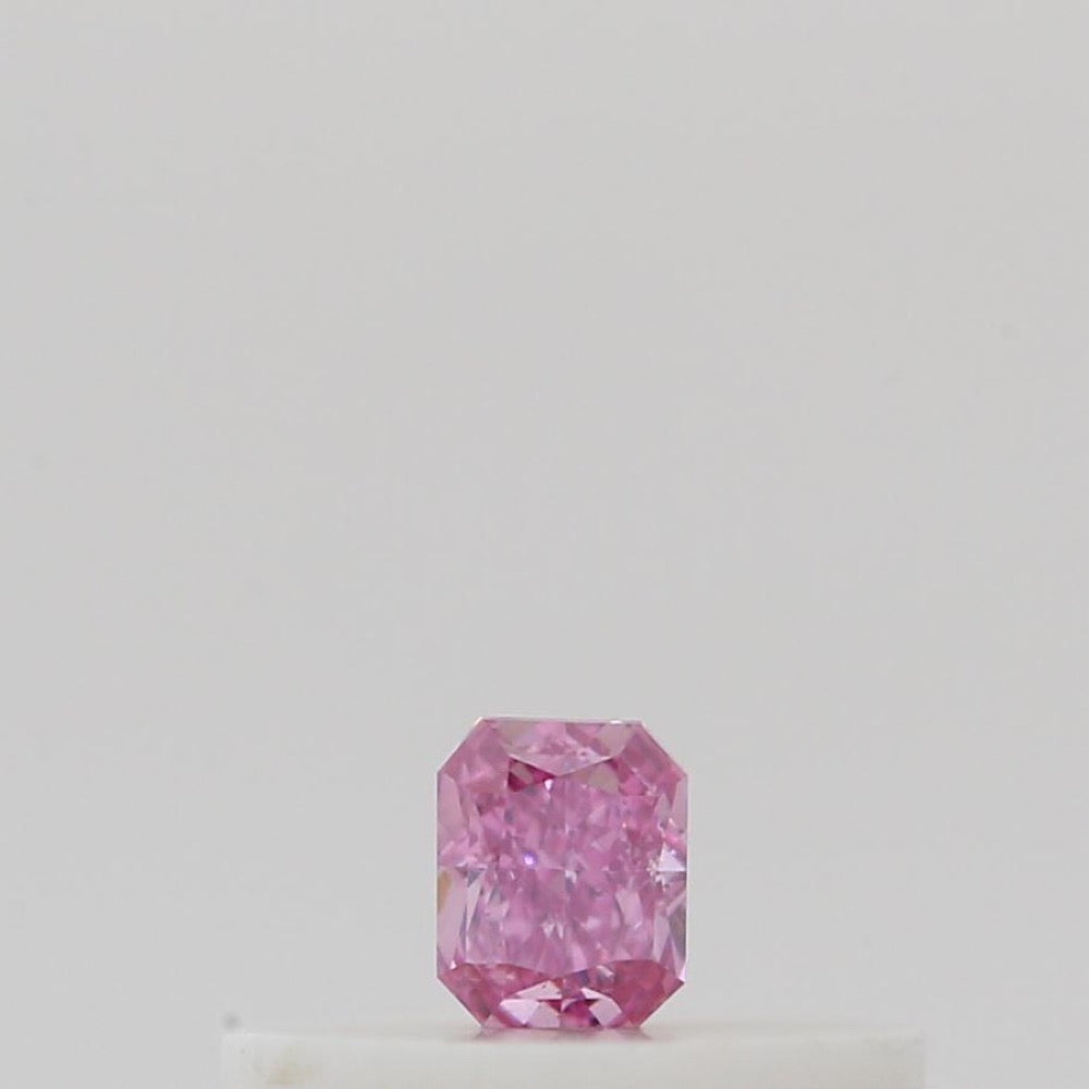 GIA 彩鑽 粉紅鑽 0.08ct Fancy Vivid Purplish Pink