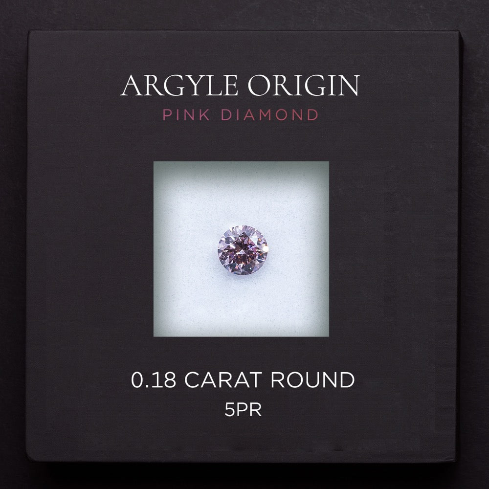 0.18ct 5PR 圓形 Argyle 粉紅鑽
