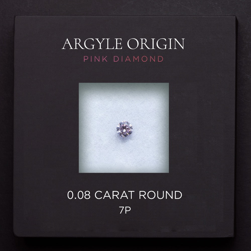 0.08ct 7P 圓形 Argyle 粉紅鑽