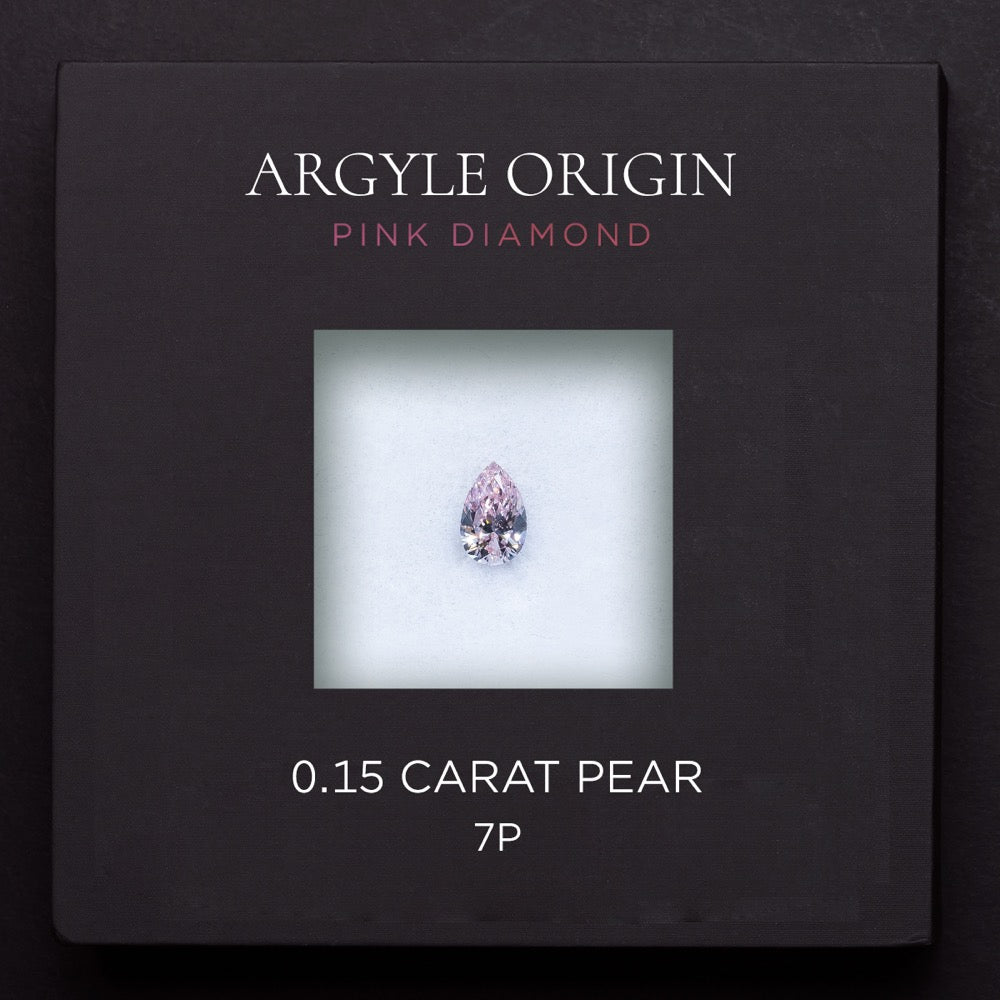 0.15ct 7P 梨形 Argyle 粉紅鑽