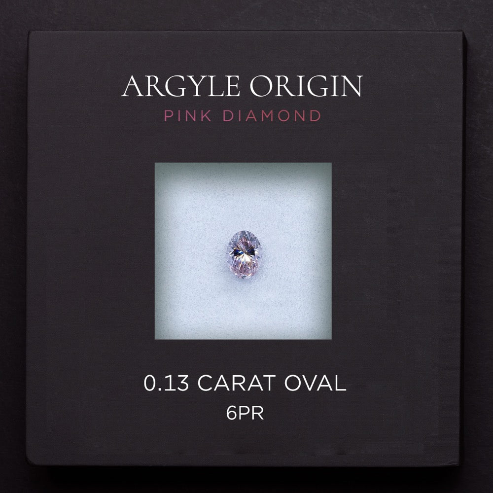 0.13ct 6PR 橢圓形 Argyle 粉紅鑽