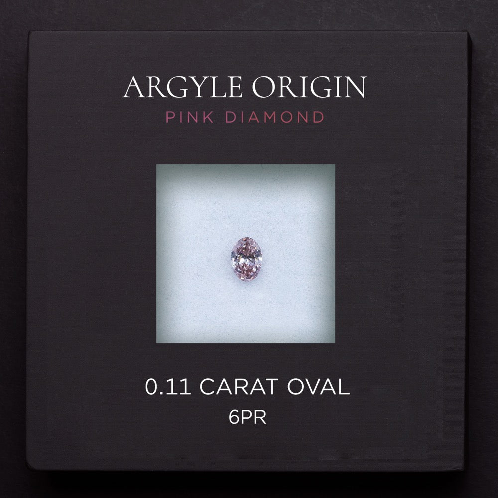 0.11ct 6PR 橢圓形 Argyle 粉紅鑽