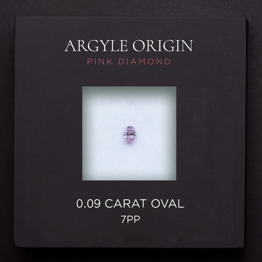 0.09ct 7PP 橢圓形 Argyle 粉紅鑽