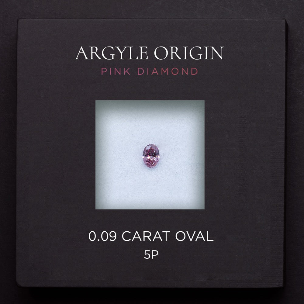 0.09ct 5P 橢圓形 Argyle 粉紅鑽