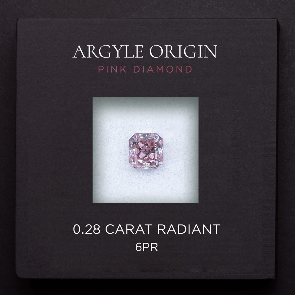 0.28ct 6PR 雷地恩形 Argyle 粉紅鑽