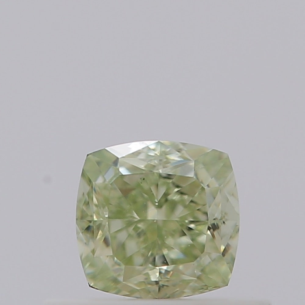 GIA 彩鑽 綠鑽 0.52ct Fancy Yellowish Green