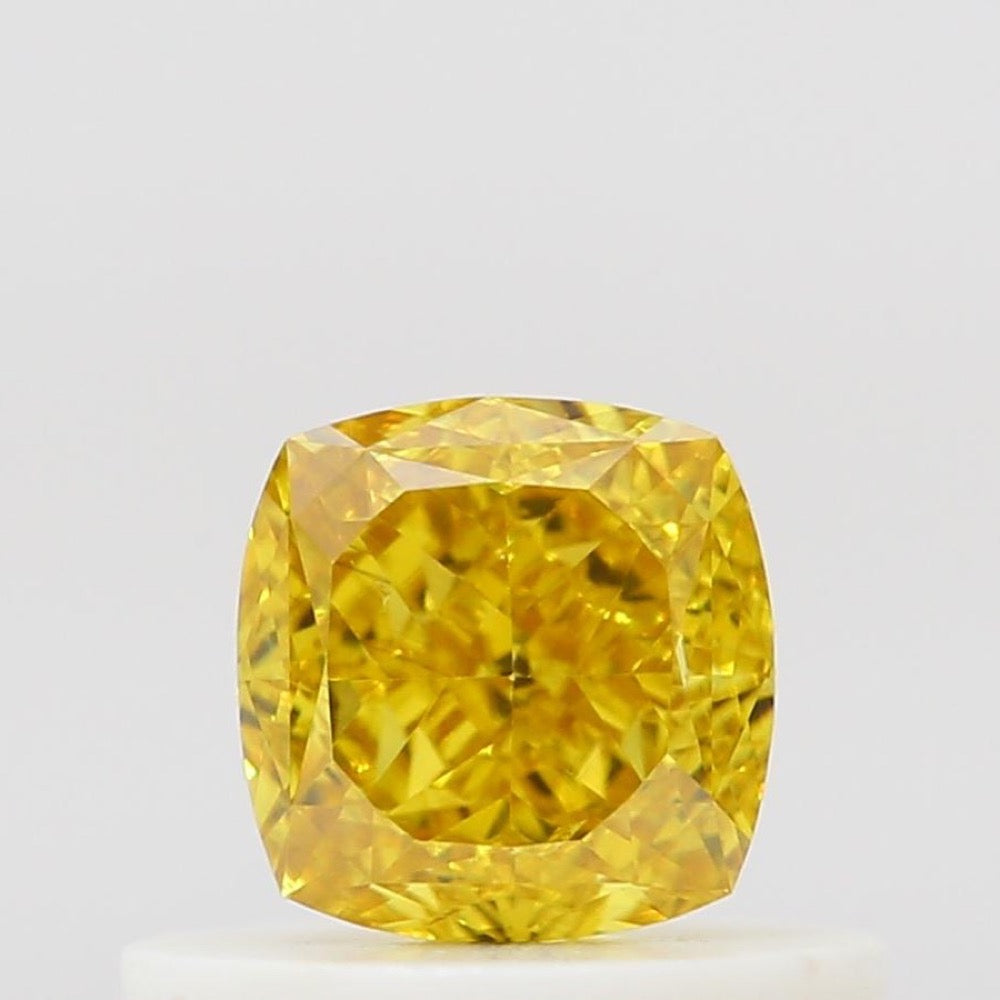 GIA 彩鑽 黃鑽 0.51ct Fancy Vivid Yellow