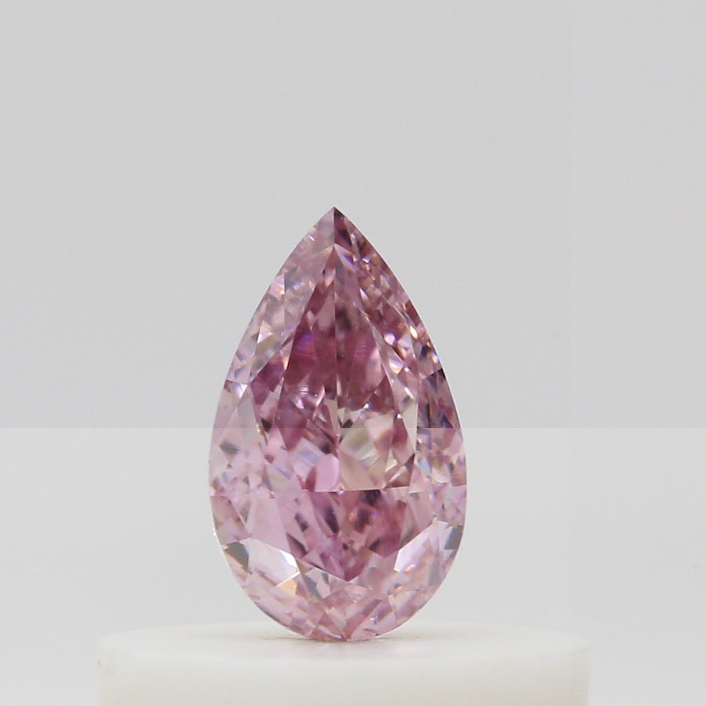 GIA 彩鑽 粉紅鑽 0.25ct Fancy Intense Purplish Pink