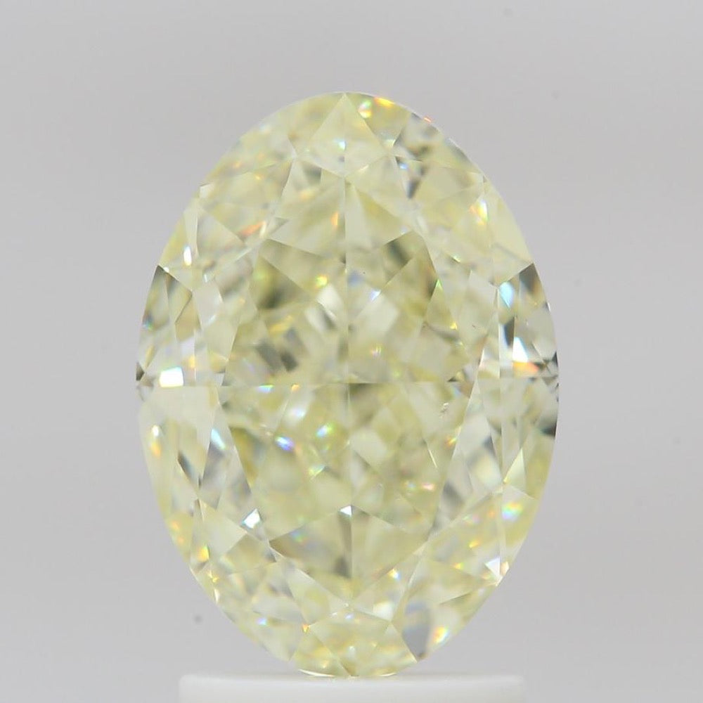 GIA 天然鑽石 橢圓形 3.02ct U-V VS2