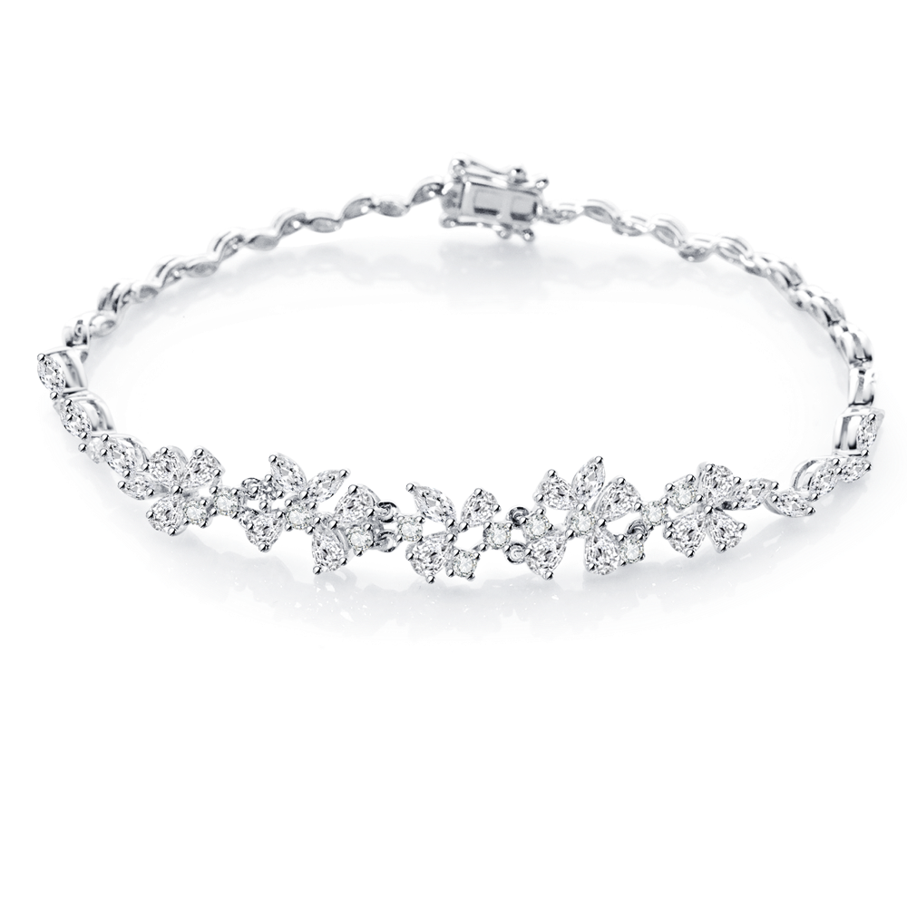 18K白金 0.21ct 鑽石手鏈