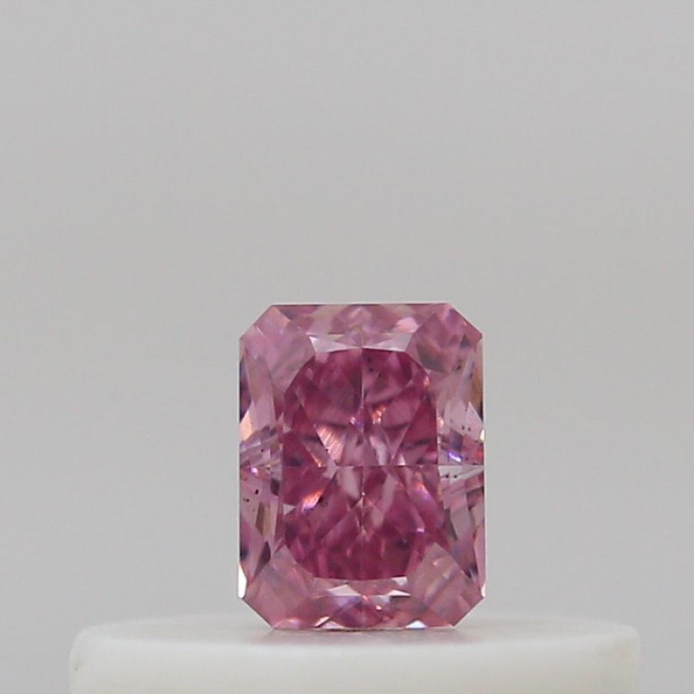 GIA 彩鑽 粉紅鑽 0.15ct Fancy Vivid Purplish Pink