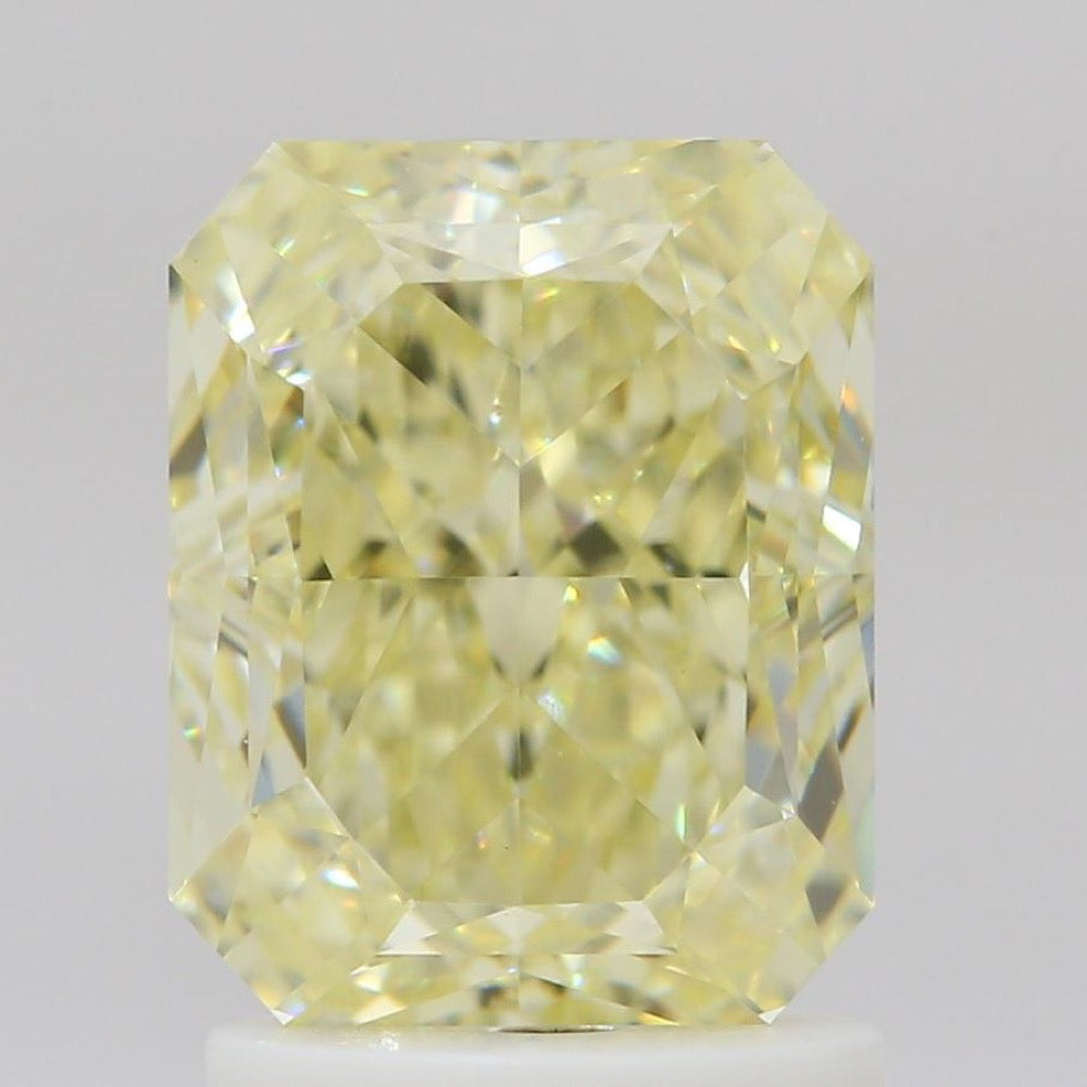 GIA 彩鑽 黃鑽 2.06ct Fancy Light Yellow