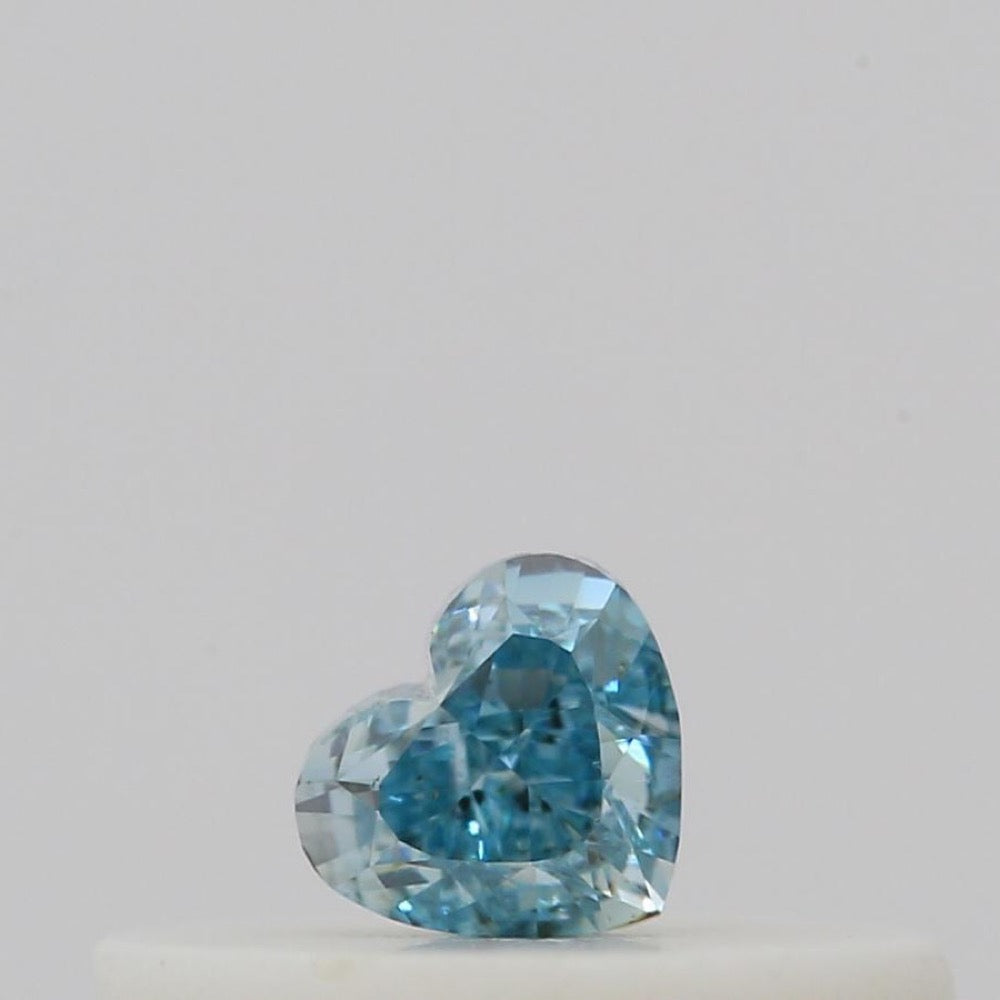 GIA 彩鑽 綠鑽 0.1ct Fancy Vivid Blue-green