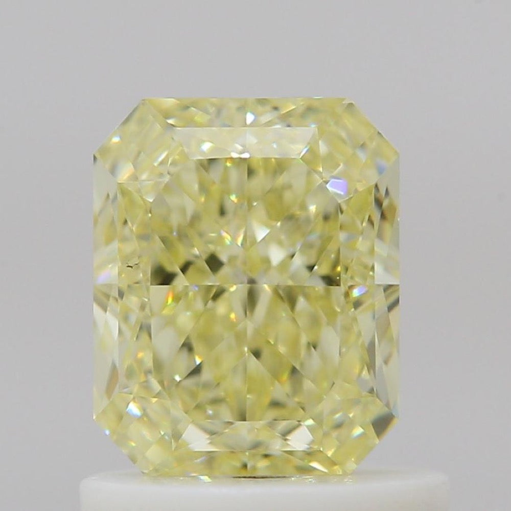 GIA 彩鑽 黃鑽 1.02ct Fancy Light Yellow