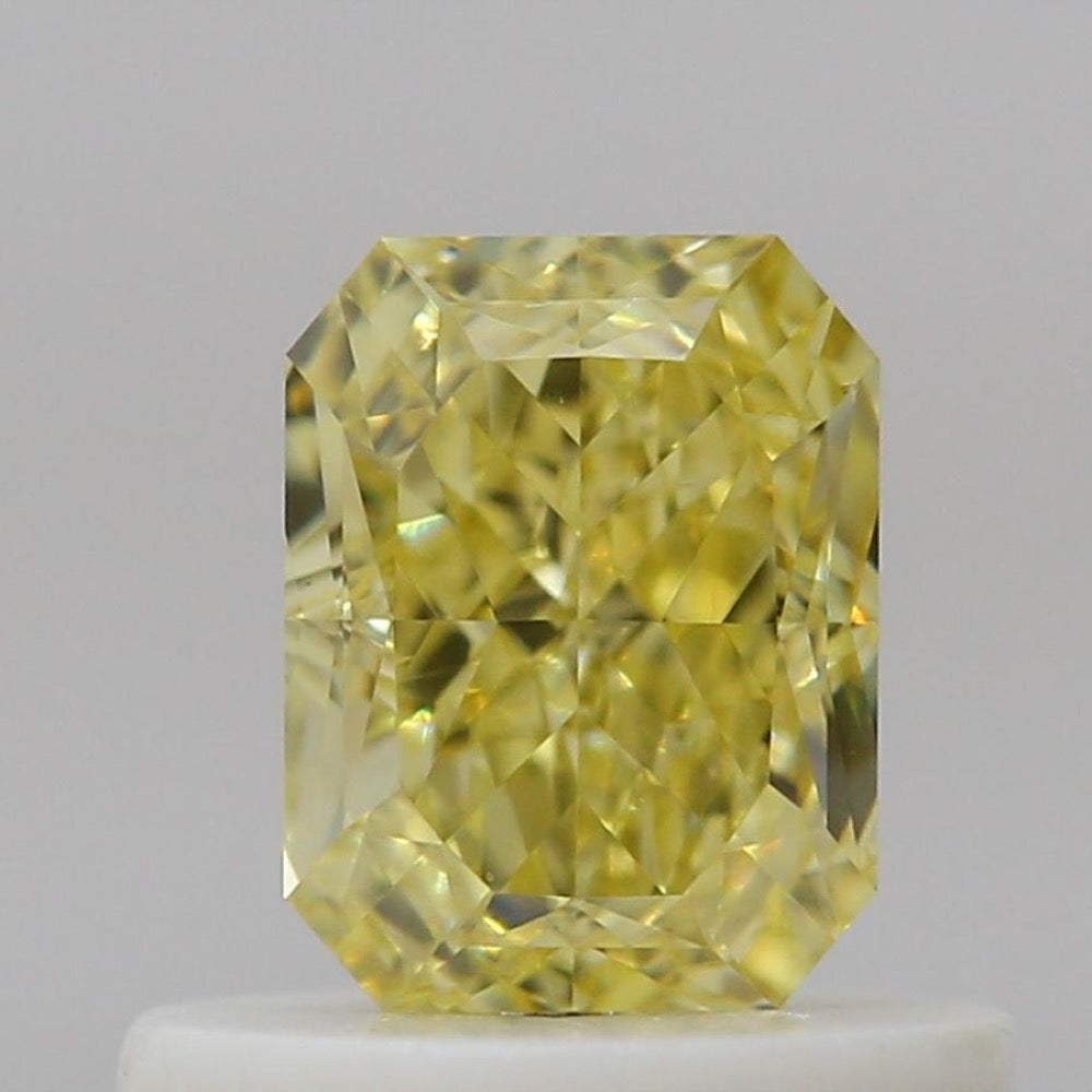 GIA 彩鑽 黃鑽 0.52ct Fancy Intense Yellow
