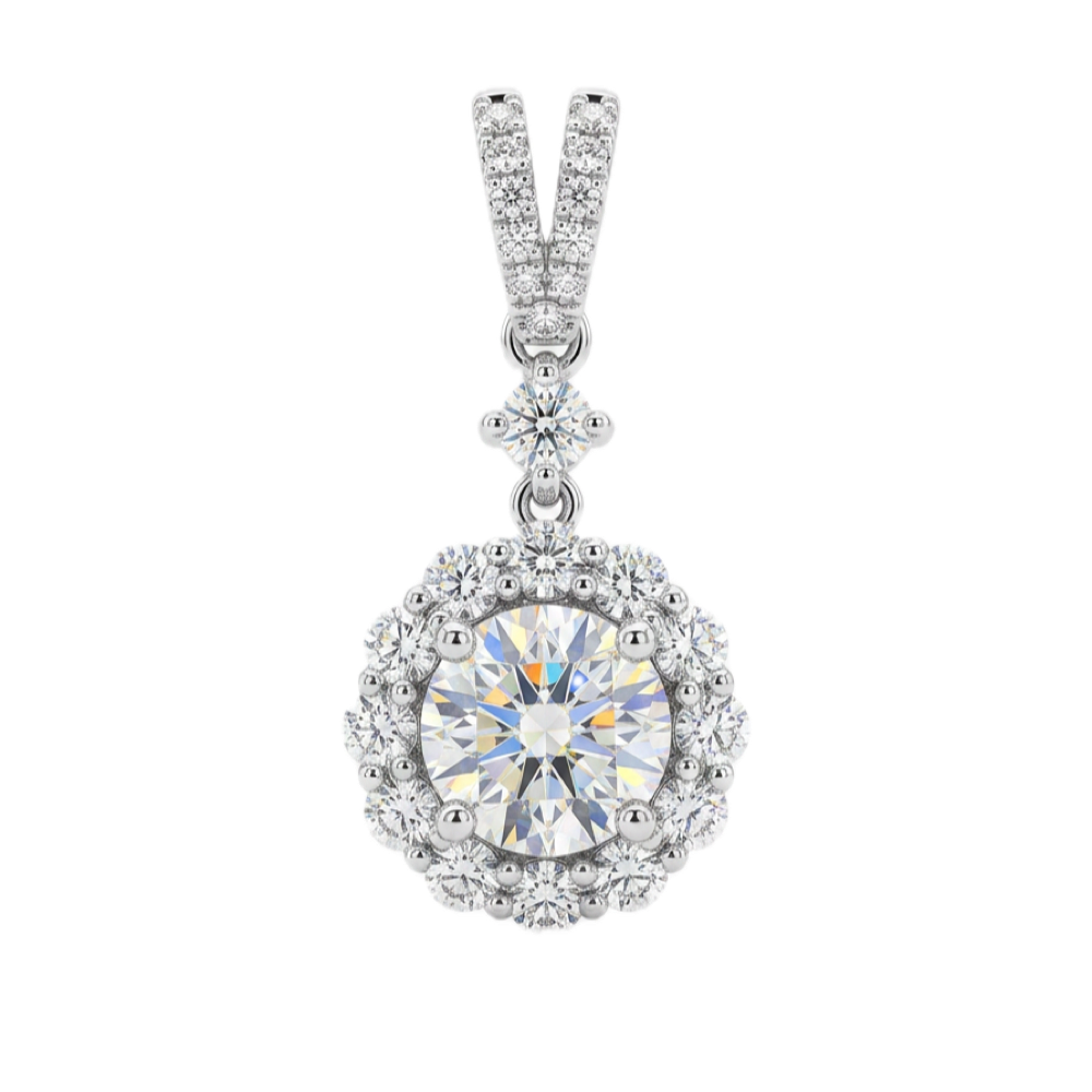 18K白金 1.51ct 鑽石吊咀